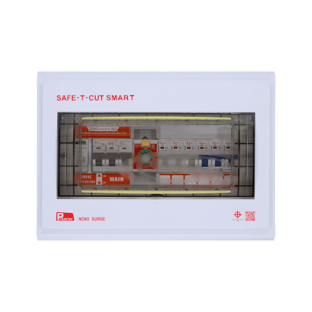 ชุดตู้คอนซูมเมอร์ 6 ช่อง เบรคเกอร์กันดูด 63 แอมป์ เซฟ-ที-คัท สมาร์ท รุ่น PREMIER SURGE_1